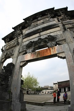 安徽西遞牌坊