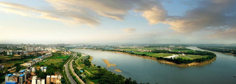 南寧 邕江全景