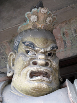 四大金剛像局部