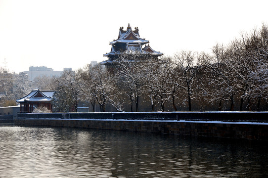 角樓雪景