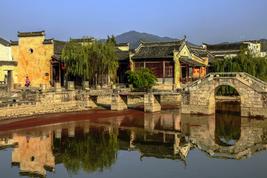 呈坎古民居 徽派民居 黃山建筑風(fēng)光（高清全畫幅）