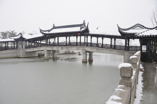 甪直雪景