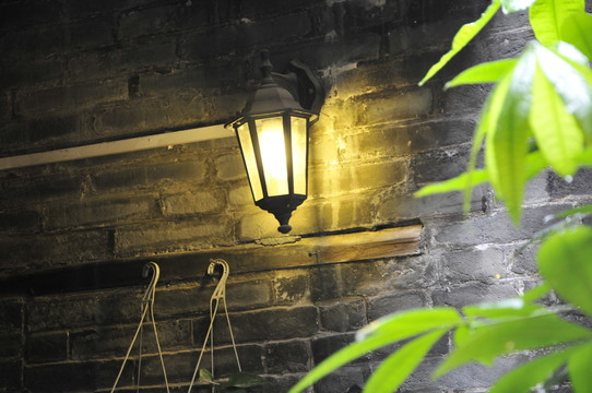 廣州小洲村 院落一角