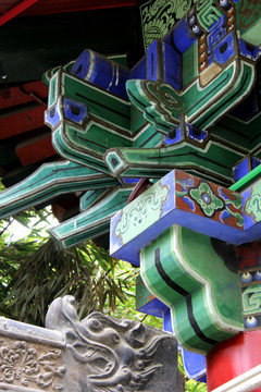 古漢臺(tái)古建筑一角