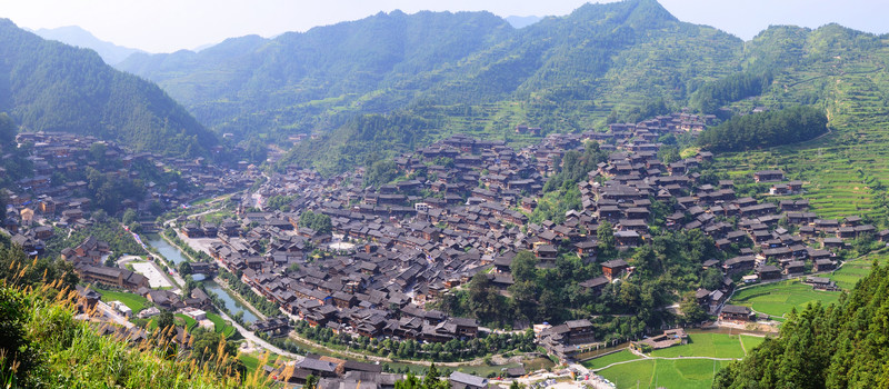 貴州西江千戶苗寨全景