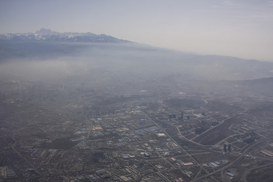 城市上空的污染