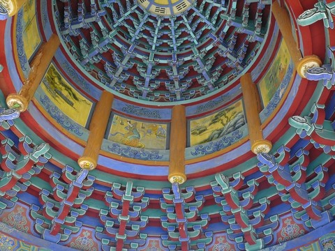 元代亭子內(nèi)景局部