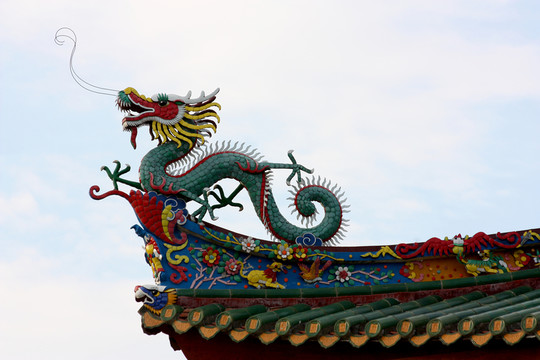 普陀寺 天王殿飛檐 龍