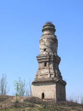 山西萬榮唐代舍利塔