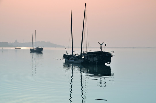 太湖日落美景