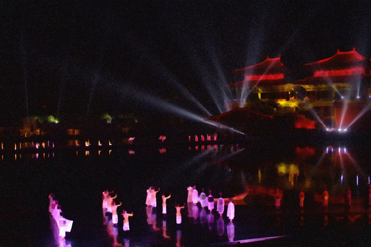 裝飾畫 清明上河園