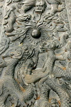 龍浮雕
