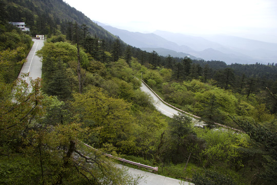 峨眉山中山區(qū)山景