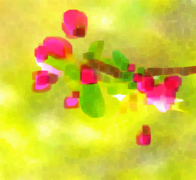 鮮花 抽象畫