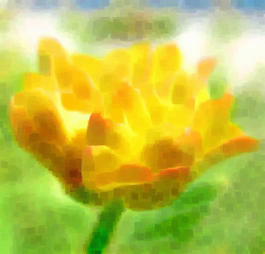 抽象畫 鮮花