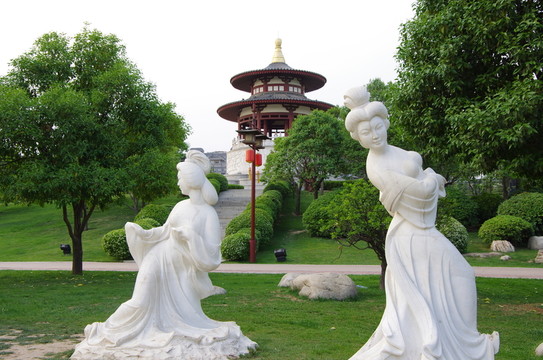 西安大唐芙蓉園雕塑