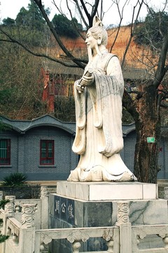 陜西岐山周公廟周公雕像