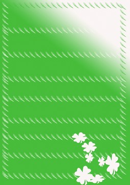 綠色小花圖案信紙便簽紙