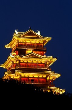 奚仲閣夜景