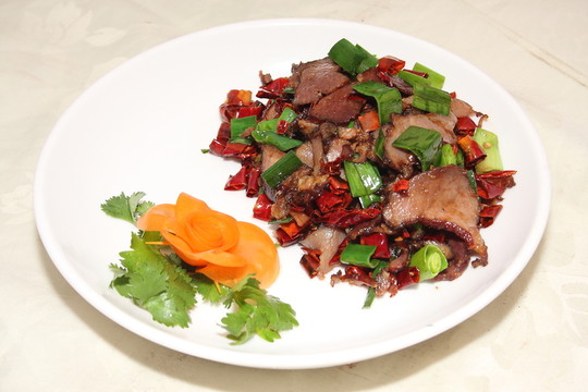 辣椒炒臘牛肉