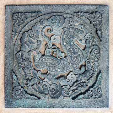 四靈浮雕 白虎