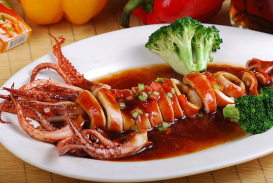 香煎燒汁魷魚筒