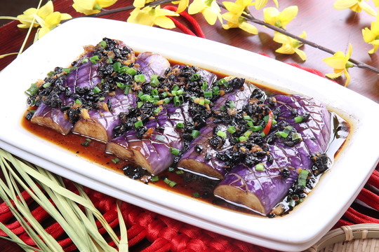 豆豉蒸茄子