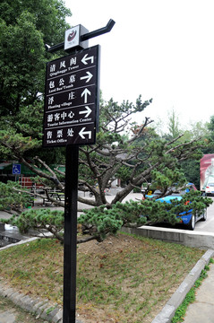合肥包河公園 景點指示牌