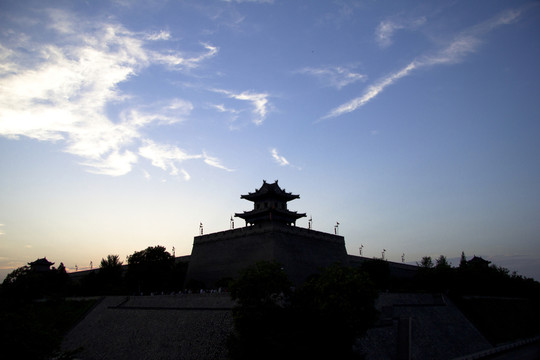 西安明城墻東南城角魅影