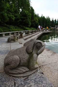 青蛙石雕