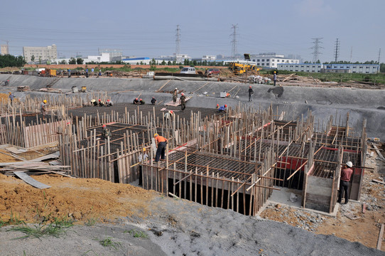 建筑工地 建筑材料