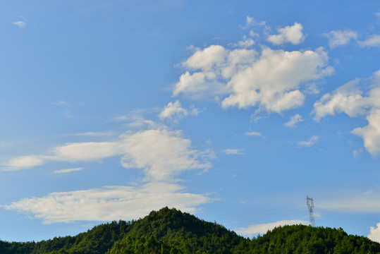 藍天白云 遠(yuǎn)山