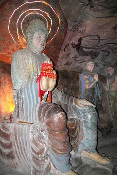 濟(jì)南千佛山萬(wàn)佛洞佛像 菩薩