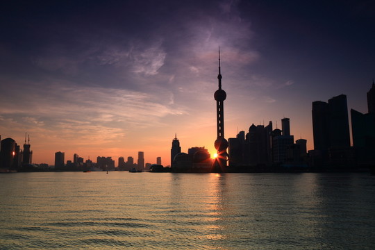 上海外灘日出