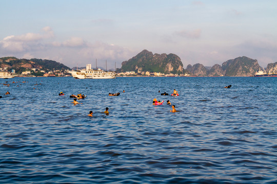 越南下龍灣 大海