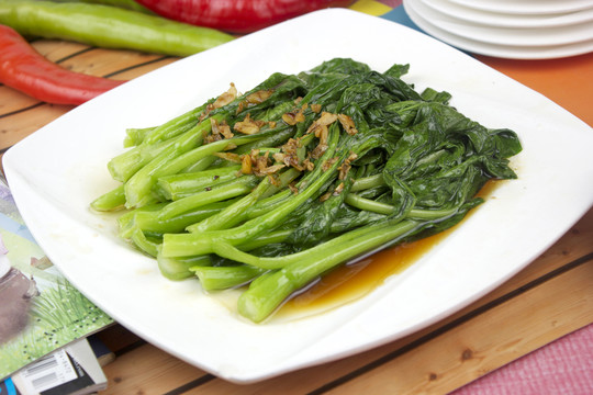 醬油灼菜心