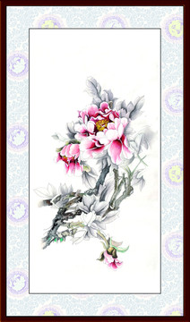 花卉 國(guó)畫(huà) 牡丹（未分層）
