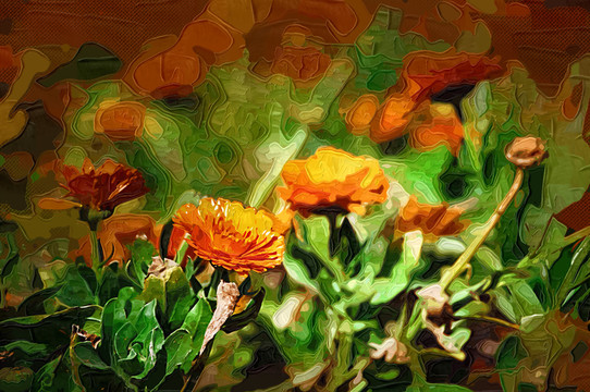 花朵裝飾畫