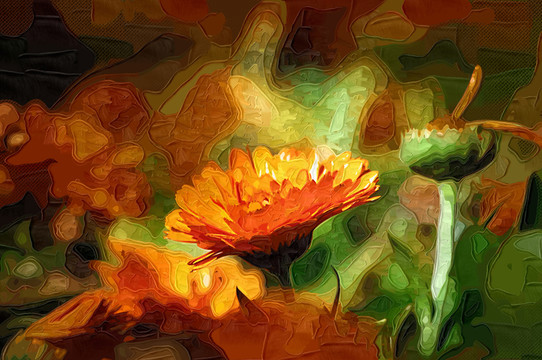 花朵裝飾畫