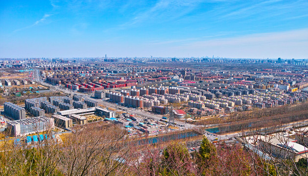 百望山上看北京城