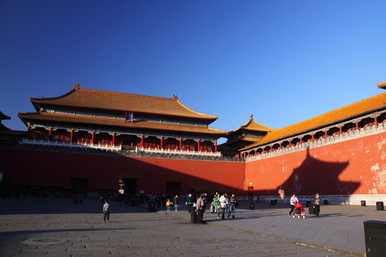 夕陽(yáng)下的故宮