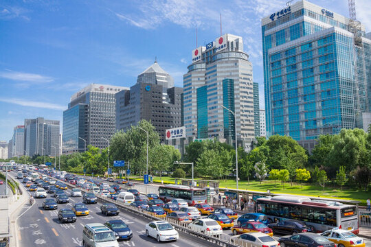 北京城市道路 堵車