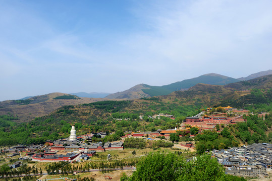 五臺(tái)山中心區(qū)全景