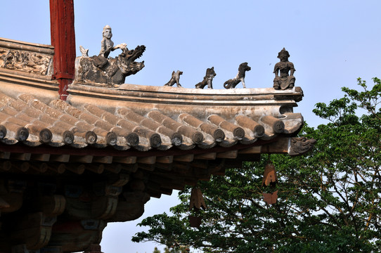薊縣獨樂寺的房脊