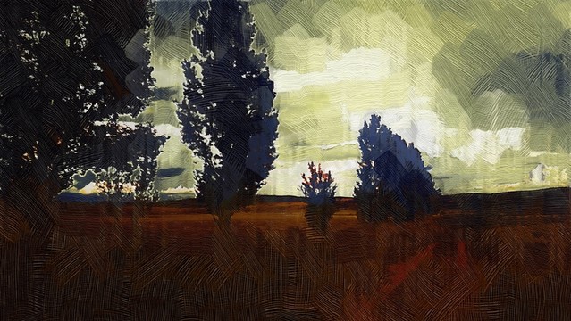 無(wú)框畫(huà) 油畫(huà)風(fēng)景