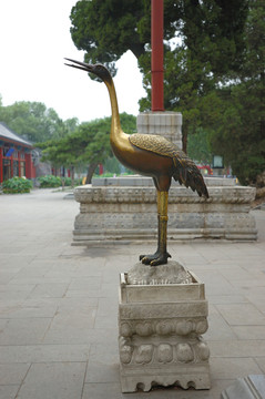 北海公園銅仙鶴