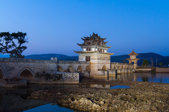 云南建水 雙龍橋 破曉