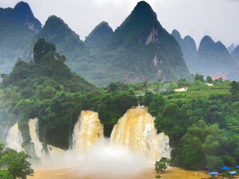 廣西風景 瀑布