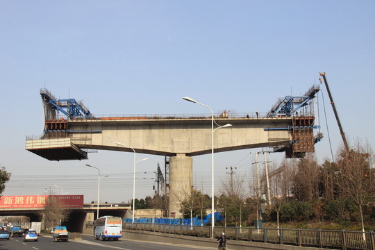 鐵路高架橋施工