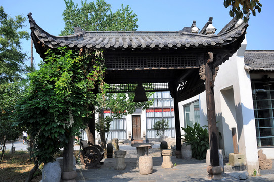 徽派建筑 古亭涼亭